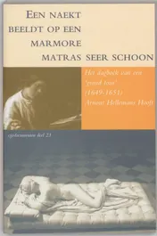 Omslag van Een naekt beeldt op een marmore matras seer schoon