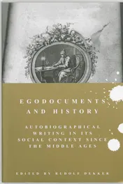 Omslag van Egodocuments and History