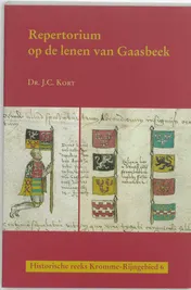 Omslag van Repertorium op de lenen van Gaasbeek