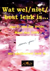 Omslag van Wat wel/ niet/ best leuk is...