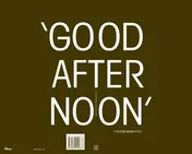 Omslag van Good afternoon