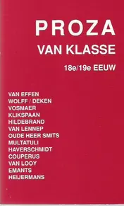 Omslag van Proza van klasse