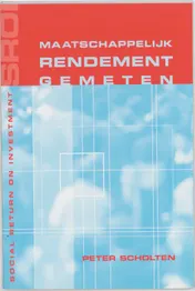 Omslag van Maatschappelijk rendement gemeten