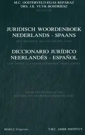 Omslag van Juridisch woordenboek Nederlands-Spaans/Diccionario juridico Neerlandés-Espanol