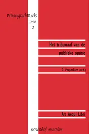 Omslag van Het tribunaal van de publieke opinie