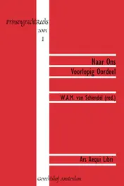 Omslag van Naar ons voorlopig oordeel
