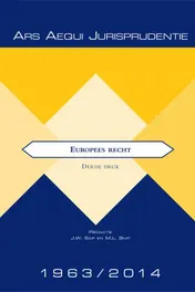 Omslag van Jurisprudentie Europees recht 1963-2014