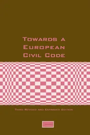Omslag van Towards a European Civil Code