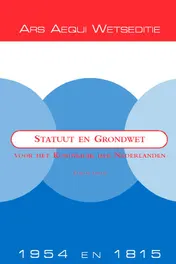 Omslag van Statuut en Grondwet voor het Koninkrijk der Nederlanden