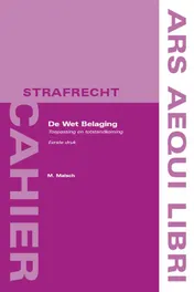 Omslag van De Wet Belaging