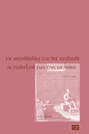 Omslag van De ontwikkeling van het strafrecht in Nederland van 1975 tot heden