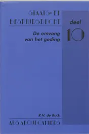 Omslag van De omvang van het geding
