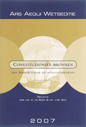 Omslag van Constitutionele bronnen van Nederlandse rechtsgeschiedenis