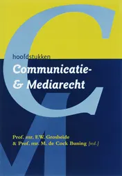 Omslag van Hoofdstukken Communicatie- en mediarecht