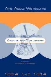 Omslag van Kingdom of the Netherlands Charter and Constitution