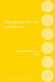 Omslag van Privaatrecht als opdracht