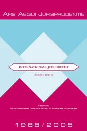 Omslag van Jurisprudentie Internationaal Jeugdrecht 1988-2005