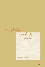 Omslag van Van plakkaat naar praktijk