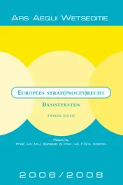 Omslag van Europees straf(proces)recht 2006/2008