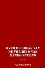 Omslag van Over de grens van de vrijheid van meningsuiting