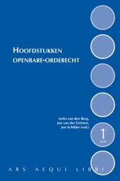Omslag van Hoofdstukken openbare-orderecht