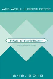 Omslag van Jurisprudentie Staats- en bestuursrecht 1849-2015