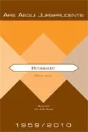 Omslag van Jurisprudentie Huurrecht 1959-2010