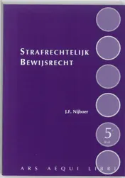 Omslag van Strafrechtelijk bewijsrecht