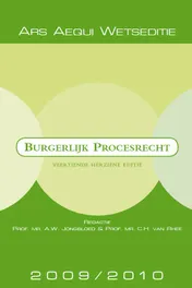 Omslag van Burgerlijk procesrecht 2009/2010