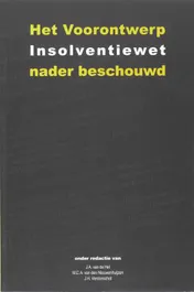 Omslag van Het voorontwerp Insolventiewet nader beschouwd