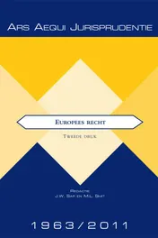 Omslag van Europees recht 1963-2011