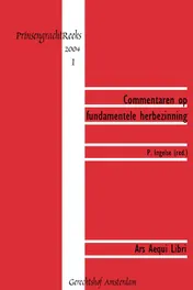Omslag van Commentaren op fundamentele herbezinning