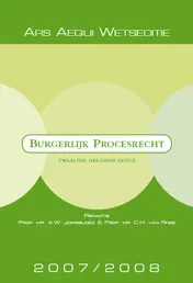 Omslag van Burgerlijk procesrecht 2007/2008