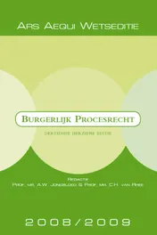 Omslag van Burgerlijk procesrecht 2008/2009