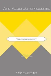 Omslag van Jurisprudentie verzekeringsrecht 1913-2016