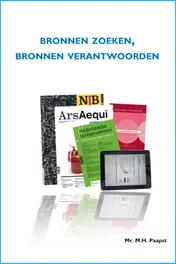 Omslag van Bronnen zoeken, bronnen verantwoorden