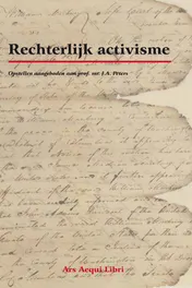 Omslag van Rechterlijk activisme