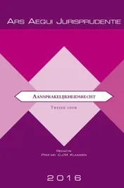 Omslag van Jurisprudentie Aansprakelijkheidsrecht 2016