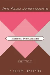Omslag van Jurisprudentie inleiding privaatrecht 1905-2016