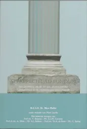 Omslag van Strafrecht ad fundum