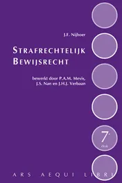 Omslag van Strafrechtelijk bewijsrecht