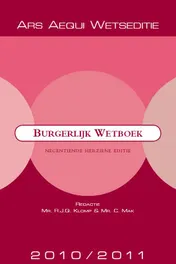 Omslag van Burgerlijk Wetboek 2010/2011