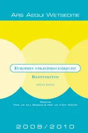 Omslag van Europees (straf)procesrecht 2008/2010