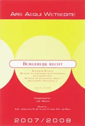 Omslag van Burgerlijk recht 2007/2008