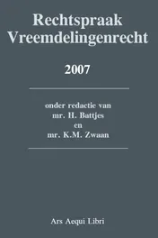 Omslag van Rechtspraak vreemdelingenrecht 2007