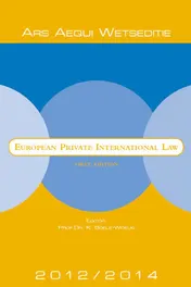 Omslag van European Private International Law 2012/2014