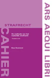 Omslag van De methode van het materiële strafrecht