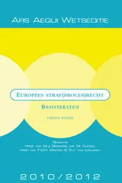 Omslag van Europees straf(proces)recht 2010/2012