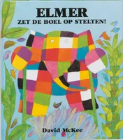 Omslag van Elmer zet de boel op stelten!