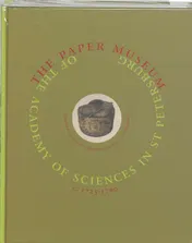 Omslag van Papermuseum of the Petersburg Academy of Science 1725-1760